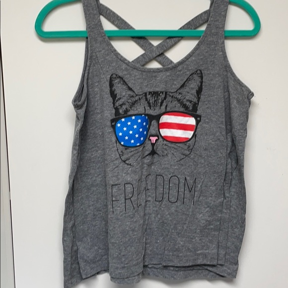 Fifth Sun Tops - Freedom cat tank